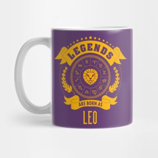 Legends are born as Leo Mug